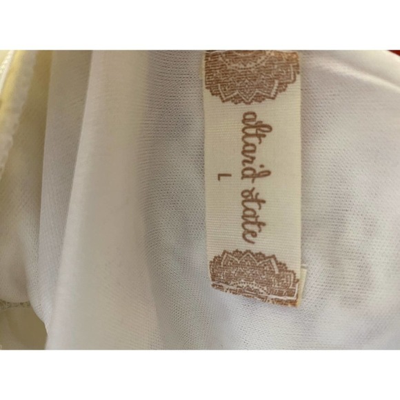 Altar’d State Boho Lace Cream White Dress size Large - Picture 8 of 10